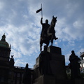 ヴァーツラフ広場　聖ヴァーツラフの騎馬像